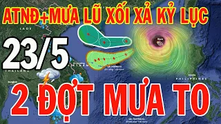 Dự báo thời tiết hôm nay và ngày mai 23/5/2024 | Dự báo thời tiết trong 3 ngày tới