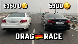 BMW 530d vs MERCEDES E350d! 6 cylinders DRAG RACE! German rivals! #bmw #mercedes