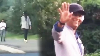 (Video) Rajnikanth Walking On US Street Like A Common Man