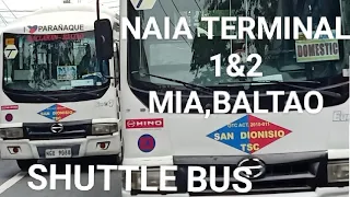 sakayan ng shuttle bus going to naia terminal 1&2