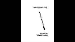 Scarborough Fair arranged for Wind Quartet
