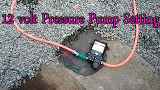 High Pressure 12v DC Water Pump Sprayer Double High Performance Motor install