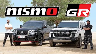 اقوى اصدار من لاند كروزر يتحدى اقوى اصدار من نيسان باترول - LC300 GR vs Patrol Nismo