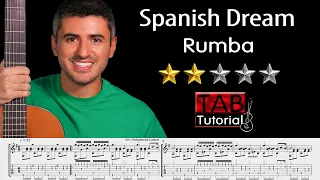 Spanish Dream "Rumba" | Classical Guitar Tutorial + Sheet & Tab