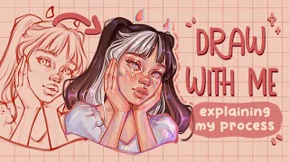 iPad DRAW WITH ME ✿ explaining my process in Procreate