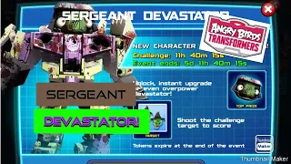 Angry Birds Transformers: Sergeant Devastator event!(300th video!)