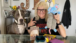 Hudson Unboxing Gifts from Extra Good Channel Supporter Angela B.