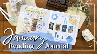 January Wrap Up + Reading Journal Spreads! 📖✨ monthly stats, book spreads, and February TBR!