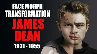 James Dean - Transformation (Face Morph Evolution 1931 - 1955)