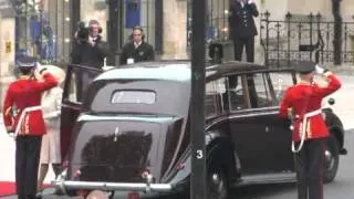 Royals arrive at Westminster Abbey