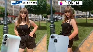 Samsung Galaxy A24 Vs iPhone 14 Camera Test Comparison