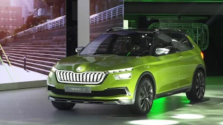 Skoda presented the Vision X at the 2018 Geneva International Motor Show