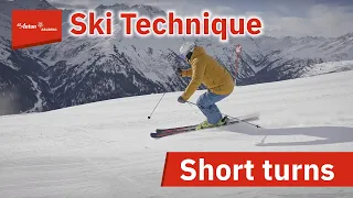 Ski Technique Demonstration | How to SHORT TURN [ Lower & Deep position ]