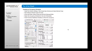 Creating an Occupancy Schedule in ARCHICAD