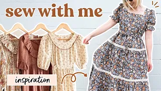 Sewing A Vintage Laura Ashley Style Dress (This Dress is WAY Too Much Fun!) | Sew With Me