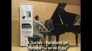 Aleksander Gurilyov - Variations on theme "На заре ты ее не буди"