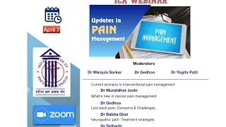 Updates in PAIN management | ICA Webinar