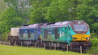 Chasing 68006 & 68007 through Suffolk with a Flask Wagon