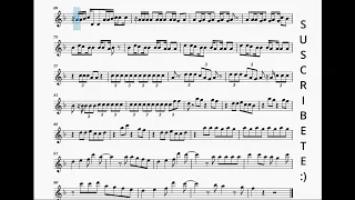 VIOLIN SHAKIRA BZRP Partitura Music Sessions #53 II Music score for Violin *Partituras de musica MJ*