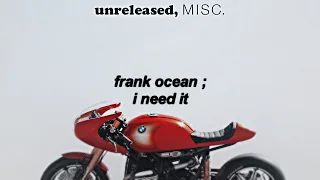frank ocean - i need it ; sub. español