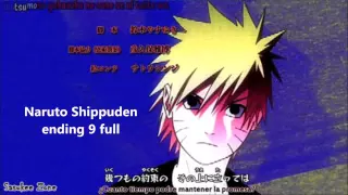 Naruto shippuden Ending 9 full