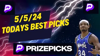 PRIZEPICKS NBA SUNDAY- 5/5/24 FREE PICKS!! - BEST PLAYER PROPS - BEST NBA BETS