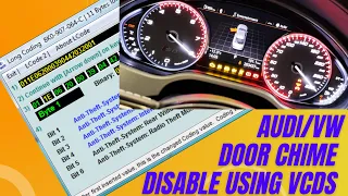 VW/Audi Disable Door Chime using VCDS (VAG-COM)