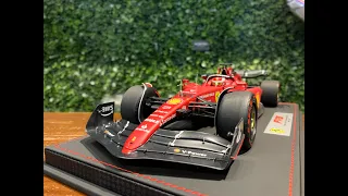 1/18 BBR Ferrari F1-75 Charles Leclerc Winner Bahrain GP 2022 BBR221816DIE