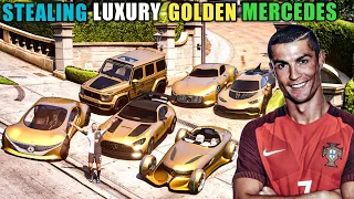 Gta 5 - Stealing Future's Luxury Golden Mercedes With Cristiano Ronaldo! (Real Life Cars #29)