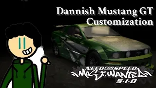 NFS MW 5-1-0:modding ford mustang gt for dannish