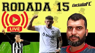 LIVE DICAS E ANÁLISE |#rodada15 | CARTOLA FC 2023 | DICAS PARA MITAR!