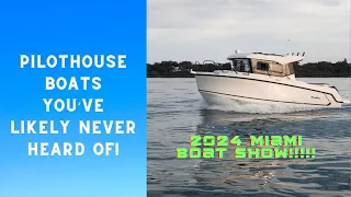 Pilothouse Boats at the 2024 Miami Boat Show - Walkthrough of 4 Boats You've Probably Never Heard Of