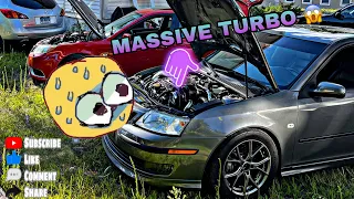 2007 SAAB 9-3 AERO FWD BIG TURBO INSANE TURBO SPOOL AND EXHAUST SOUND COMPILATION