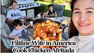 How I Cook CHICKEN AFRITADA | Filipina Wife in America | Pinoy Vlogger