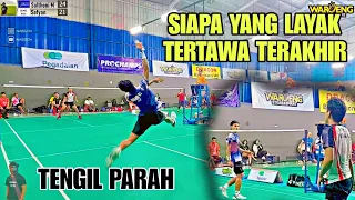 PANAS ! SALING TENGIL PERANG PSYWAR PENUH DECEPTION TIPUAN DI TARUNG BEBAS BADMINTON TARKAM