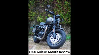 Triumph Bobber 2022 1300 mile/8 month long term review