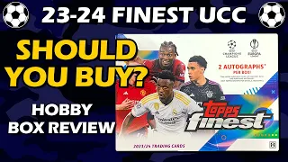 SHOULD YOU BUY? 2023-24 Topps Finest UEFA Hobby Box Soccer Review