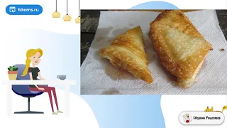 Индийские пирожки Самоса с зефиром и шоколадом. Рецепт пошагово