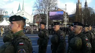 Парад в честь 100-летия Латвии 18 ноября 2018 - марш