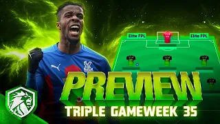 TRIPLE GAMEWEEK 35 | TRIPLE CAPTAIN ZAHA or MAGUIRE??? | Fantasy Premier League 2020/2021