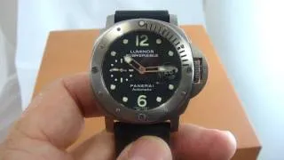 PAM 25H Panerai Luminor 44mm Titanium Submersible 300M