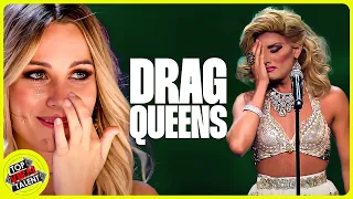 BEST Drag Queens Who Can SING on Got Talent!