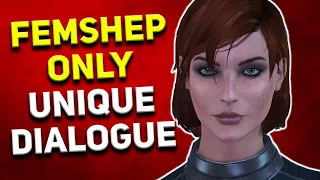 Mass Effect - FemShep ONLY Unique Dialogue (Flirting with Joker, Space Divas and More)