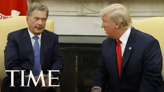 President Trump Takes Part In Press Conference With The President Of Finland | TIME