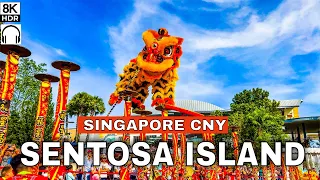 🇸🇬8K - Sentosa CNY Auspicious Lion Dance | Singapore Chinese New Year 2024🧧