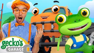 Gecko and Blippi Sing Along Songs! | Gecko's Garage | Trucks For Children | Cartoons For Kids