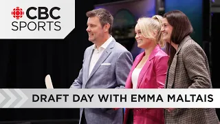 PWHL Draft Day with Emma Maltais | CBC Sports