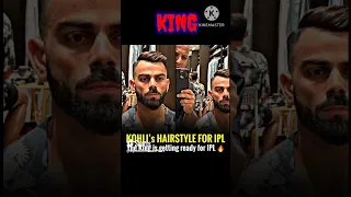 SEE VIRAT KOHLI NEW HAIRSTYLE FOR IPL2023 #shorts #ipl2023 #ipl  #viratkohli  #ytshorts  #viral