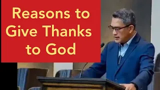 Great Sermon on Being Thankful to God- Pastor Kent Jesalva