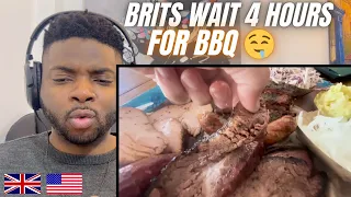 Brit Reacts To BRITS WAIT 4 HOURS FOR BBQ!